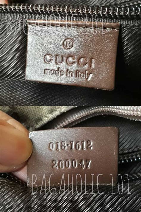 check authentic gucci serial number|how to tell if Gucci bag is real.